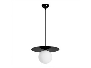 Lampada a sospensione in metallo "Vesper" - 40 x 40 cm - Nero
