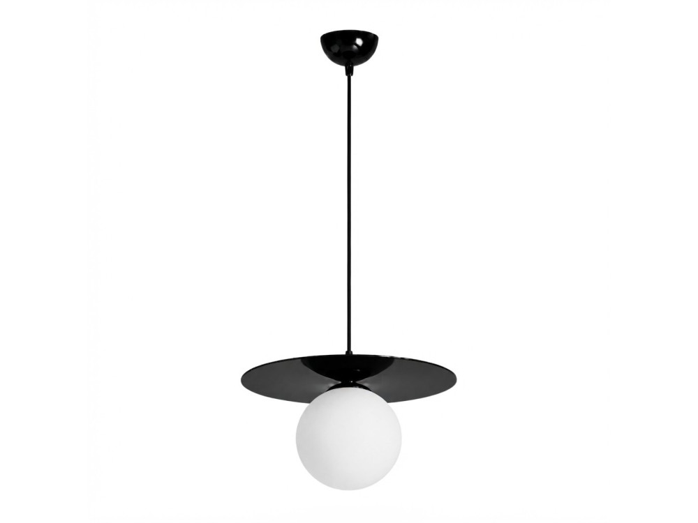 Lampada a sospensione in metallo "Vesper" - 40 x 40 cm - Nero