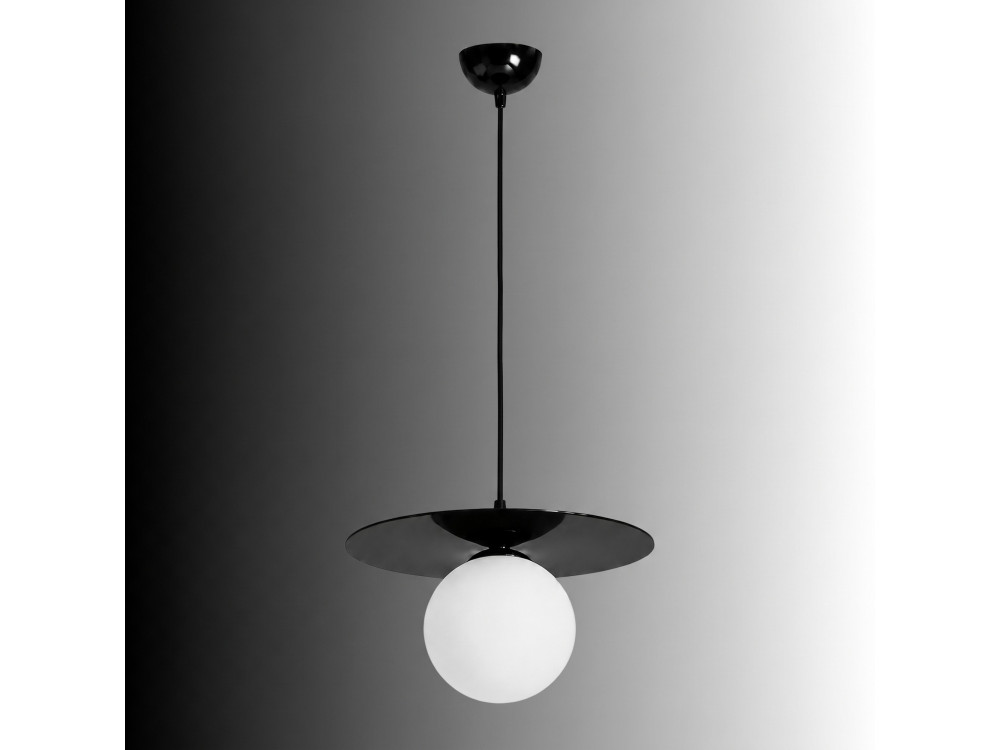 Lampada a sospensione in metallo "Vesper" - 40 x 40 cm - Nero