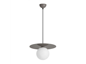 Lampada a sospensione in metallo "Vesper" - 40 x 40 cm - Grigio