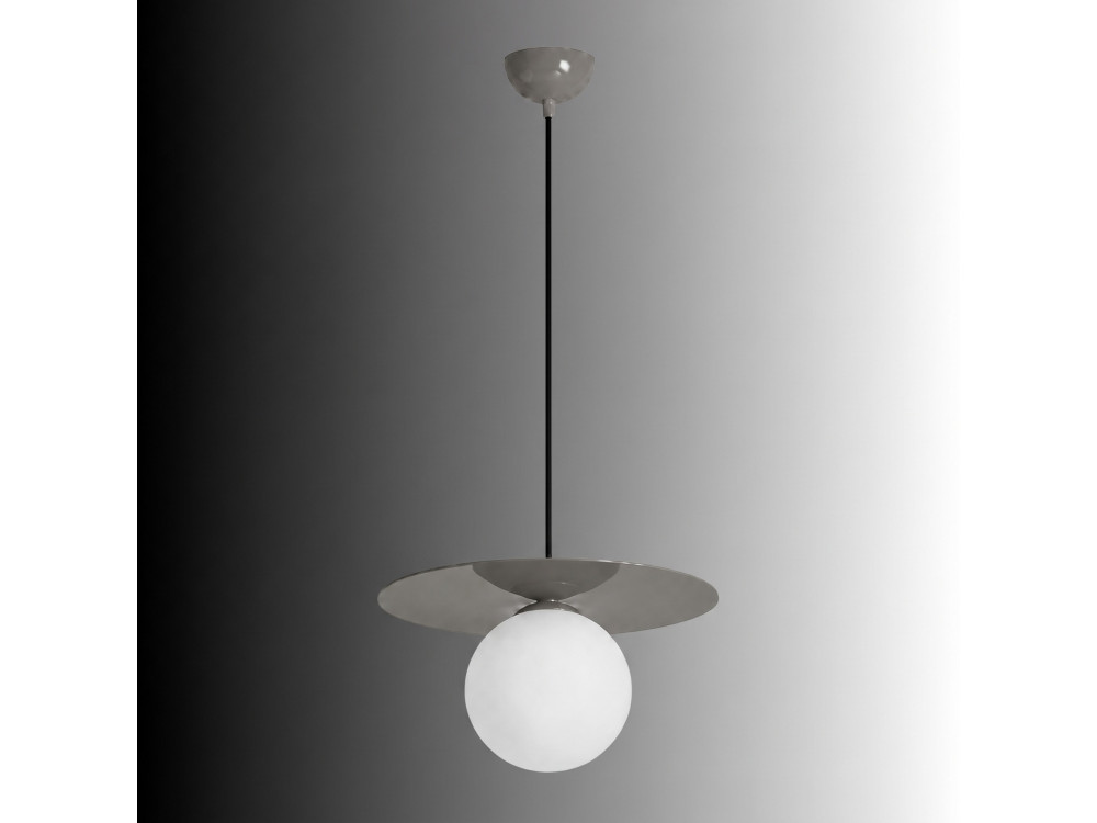 Lampada a sospensione in metallo "Vesper" - 40 x 40 cm - Grigio