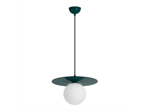 Lampada a sospensione in metallo "Vesper" - 40 x 40 cm - Verde