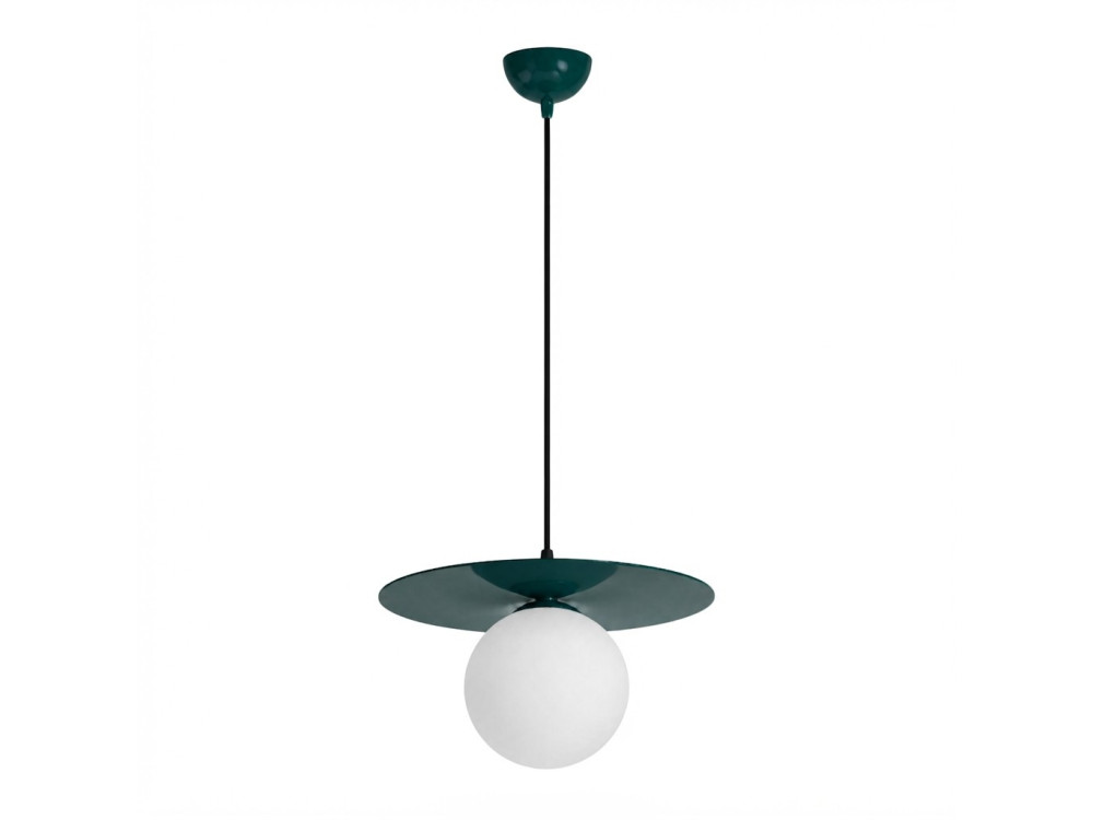 Lampada a sospensione in metallo "Vesper" - 40 x 40 cm - Verde