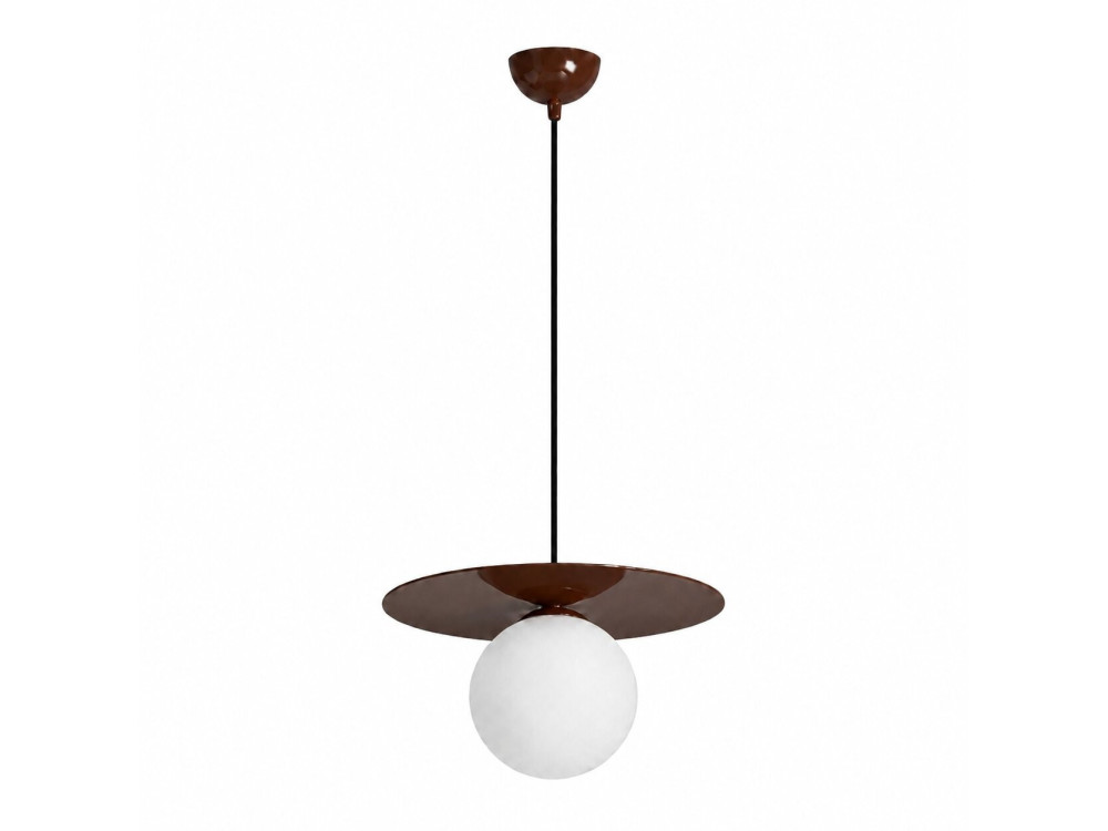 Lampada a sospensione in metallo "Vesper" - 40 x 40 cm - Marrone