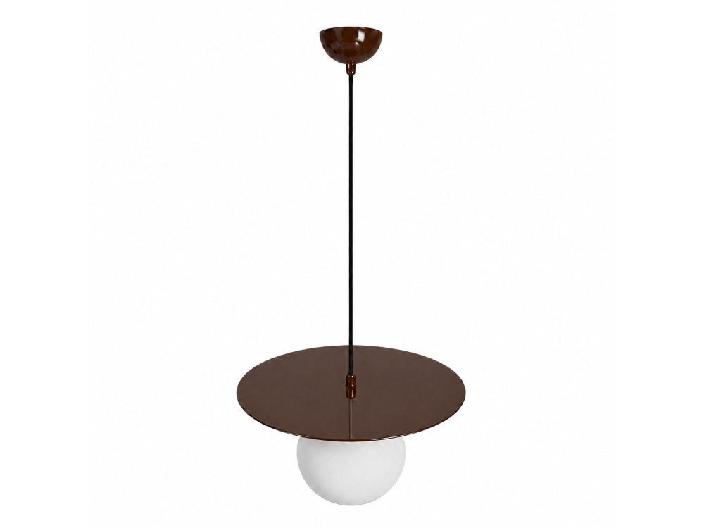 Lampada a sospensione in metallo "Vesper" - 40 x 40 cm - Marrone
