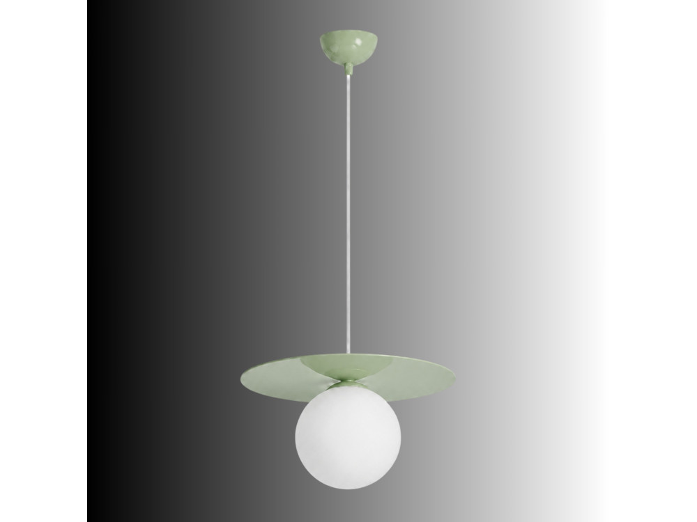 Lampada a sospensione in metallo "Vesper" - 40 x 40 cm - Verde