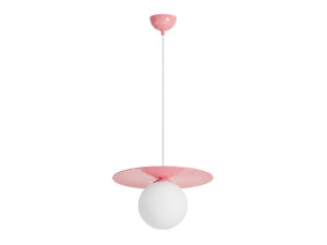 Lampada a sospensione in metallo "Vesper" - 40 x 40 cm - Rosa