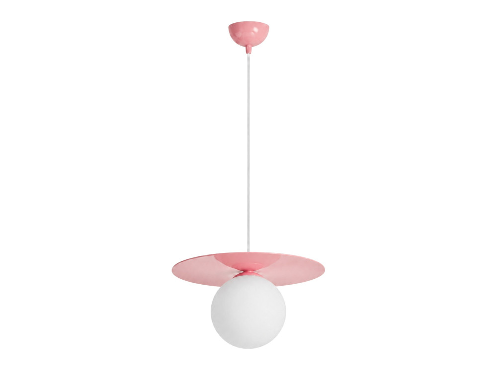 Lampada a sospensione in metallo "Vesper" - 40 x 40 cm - Rosa