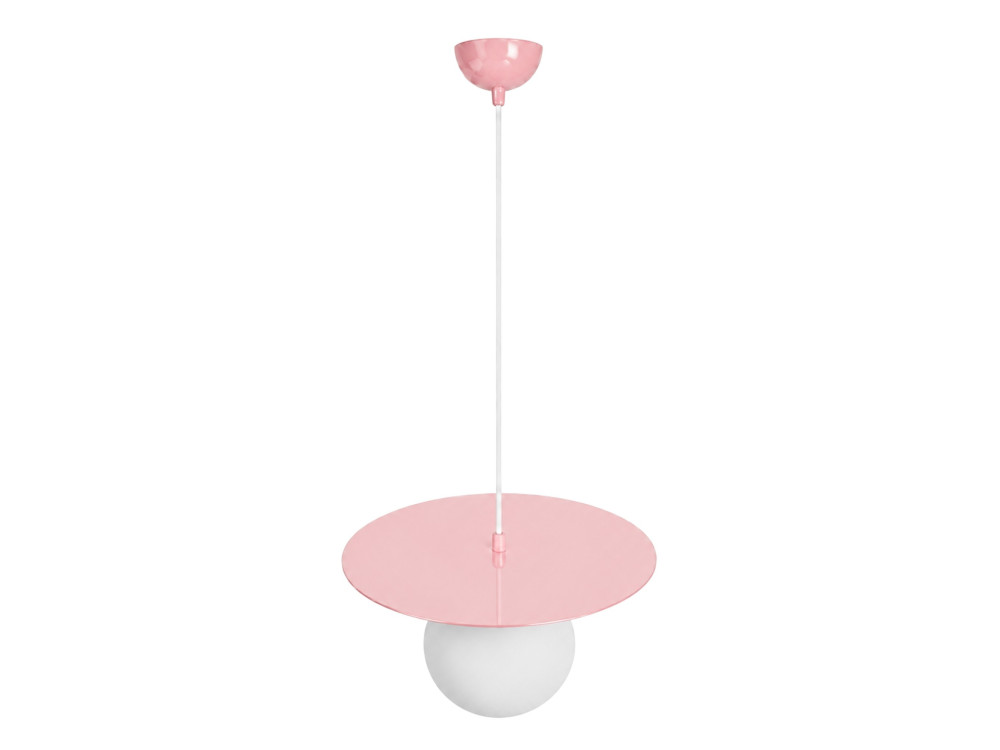 Lampada a sospensione in metallo "Vesper" - 40 x 40 cm - Rosa