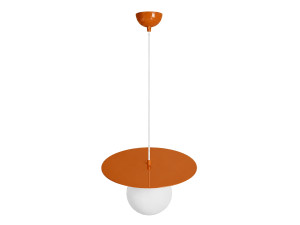 Lampada a sospensione in metallo "Vesper" - 40 x 40 cm - Arancione