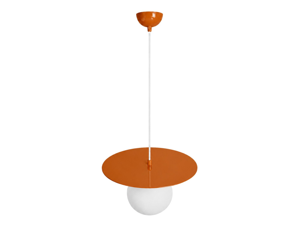 Lampada a sospensione in metallo "Vesper" - 40 x 40 cm - Arancione