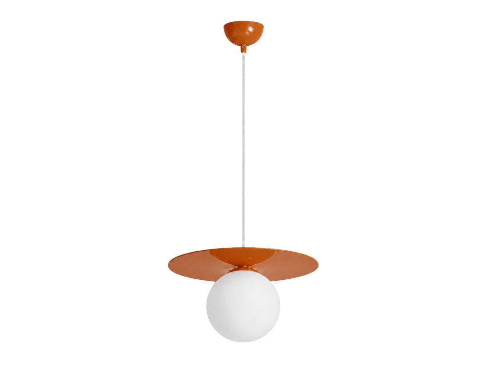 Lampada a sospensione in metallo "Vesper" - 40 x 40 cm - Arancione