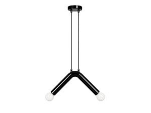 Lampada a sospensione in metallo "Balance" - 33 x 15 cm - Nero