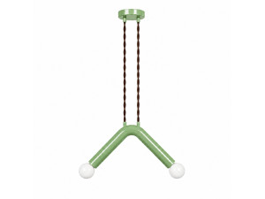 Lampada a sospensione in metallo "Balance" - 33 x 15 cm - Verde