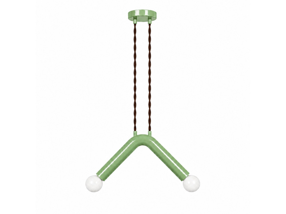 Lampada a sospensione in metallo "Balance" - 33 x 15 cm - Verde