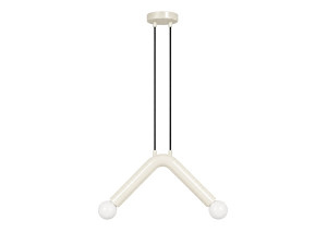 Lampada a sospensione in metallo "Balance" - 33 x 15 cm - Bianco