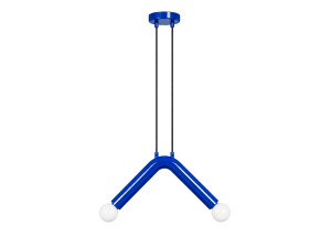 Lampada a sospensione in metallo "Balance" - 33 x 15 cm - Blu