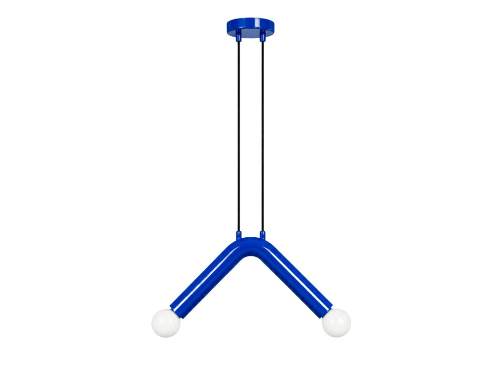 Lampada a sospensione in metallo "Balance" - 33 x 15 cm - Blu