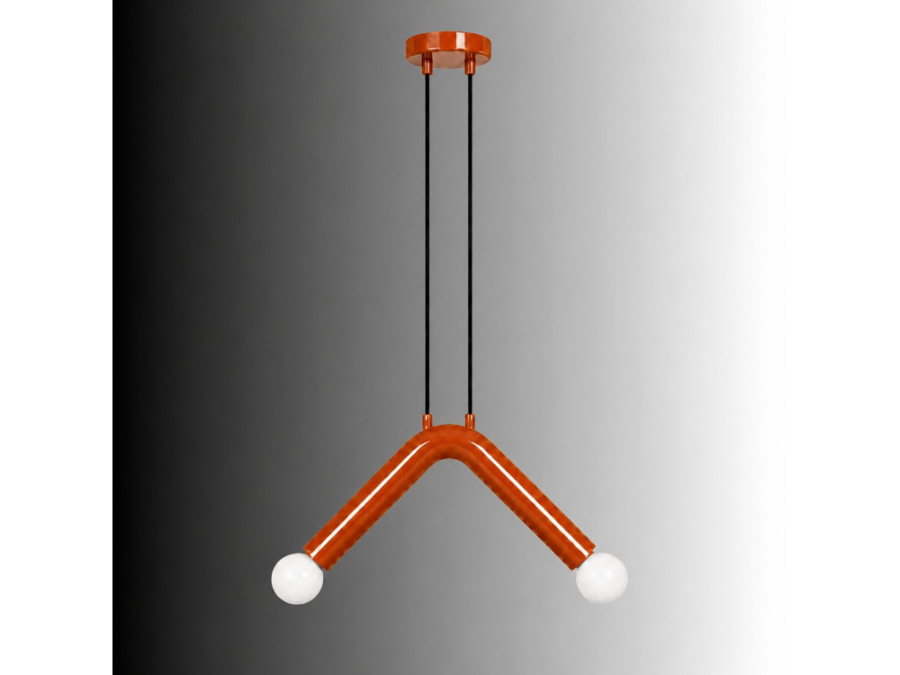 Lampada a sospensione in metallo "Balance" - 33 x 15 cm - Arancione