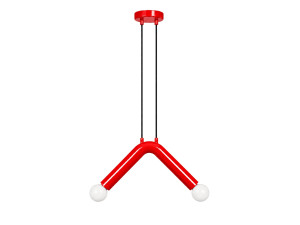 Lampada a sospensione in metallo "Balance" - 33 x 15 cm - Rossa
