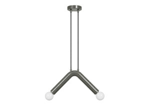 Lampada a sospensione in metallo "Balance" - 33 x 15 cm - Grigio