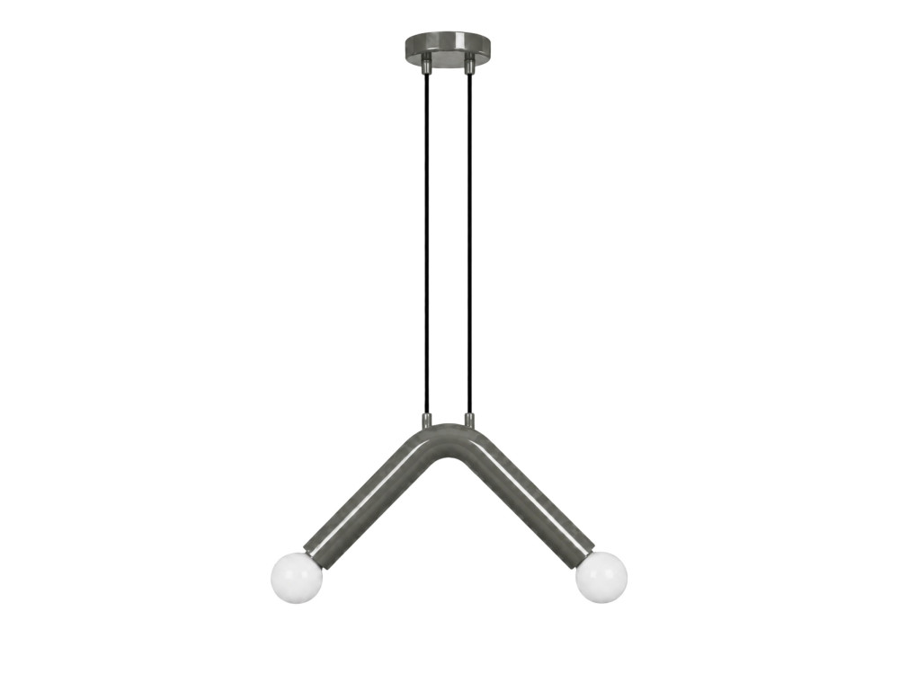 Lampada a sospensione in metallo "Balance" - 33 x 15 cm - Grigio