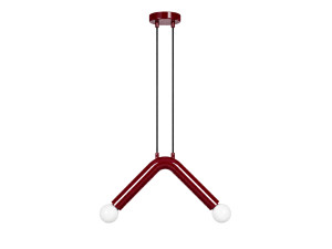 Lampada a sospensione in metallo "Balance" - 33 x 15 cm - Rossa