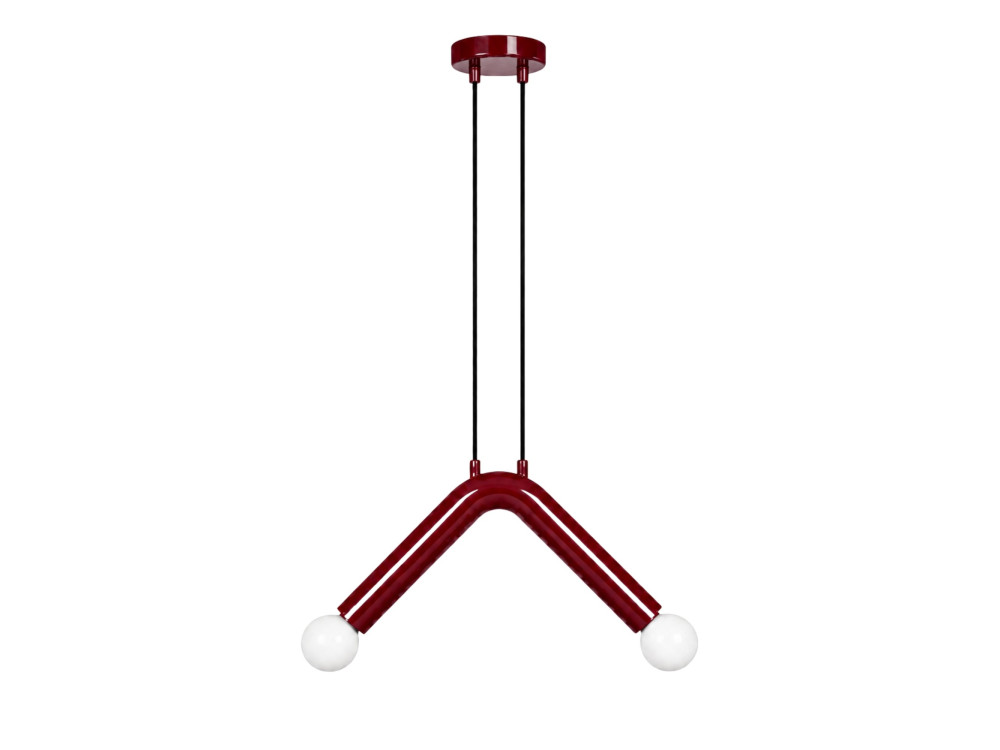Lampada a sospensione in metallo "Balance" - 33 x 15 cm - Rossa