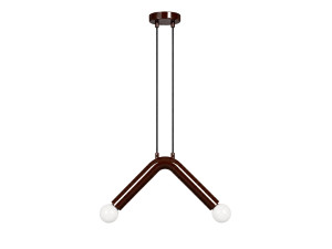 Lampada a sospensione in metallo "Balance" - 33 x 15 cm - Marrone