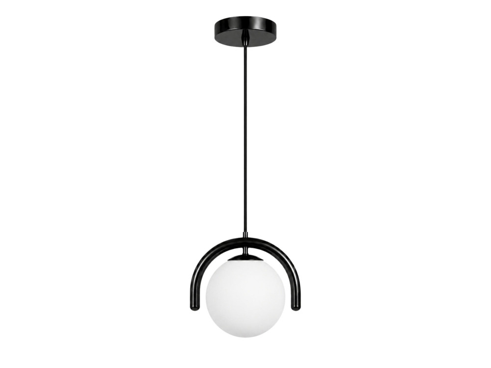 Lampada a sospensione in metallo "GEDIK-20441" - 20 x 20 cm - Nero