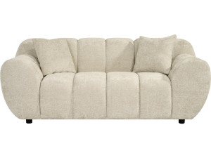 Divano lineare in stile bubble in tessuto “Carnot” - 2 posti - Beige