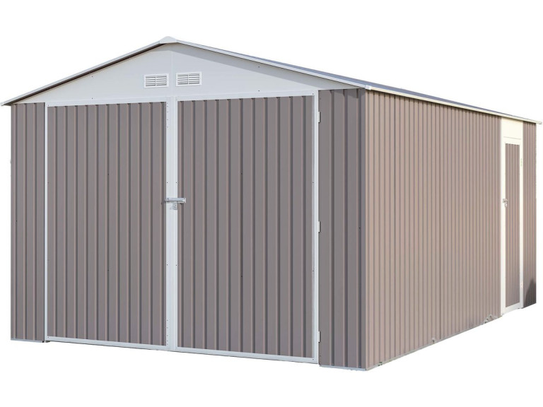 Garage in metallo NEVADA con porta battente - 15,36 m²