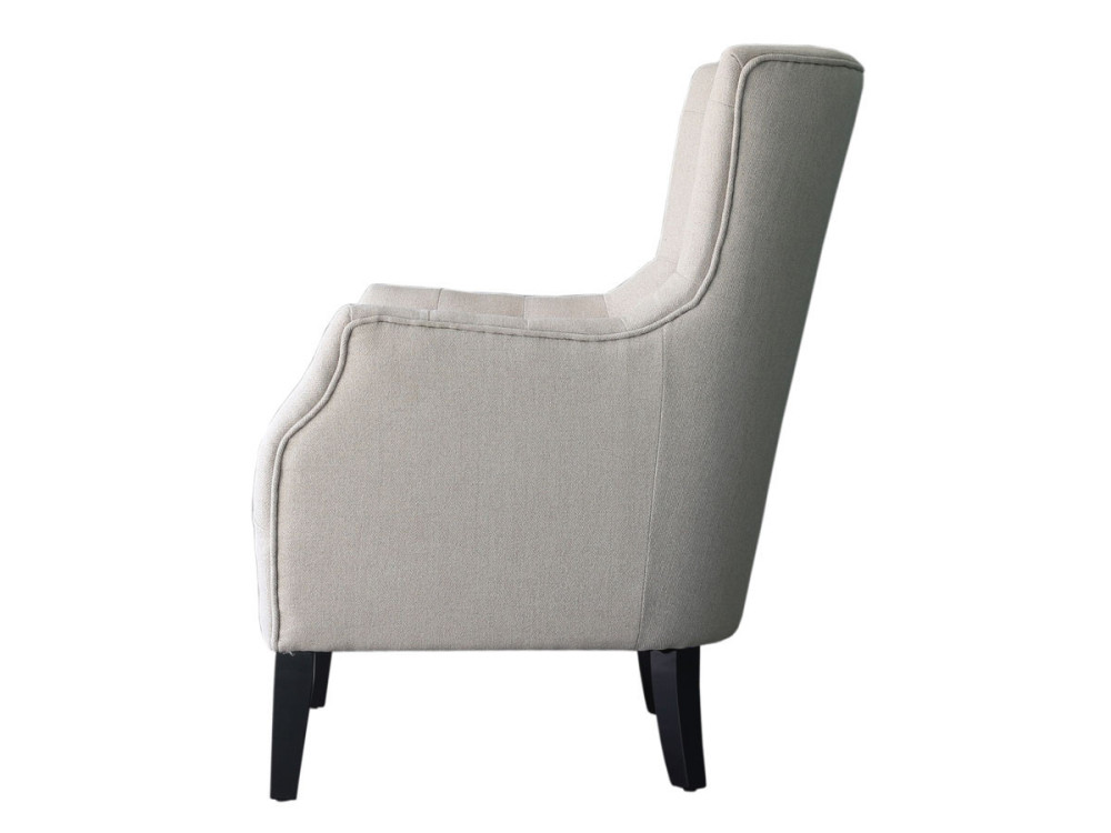 Poltrona scandinava "Duchesse" in tessuto  - beige
