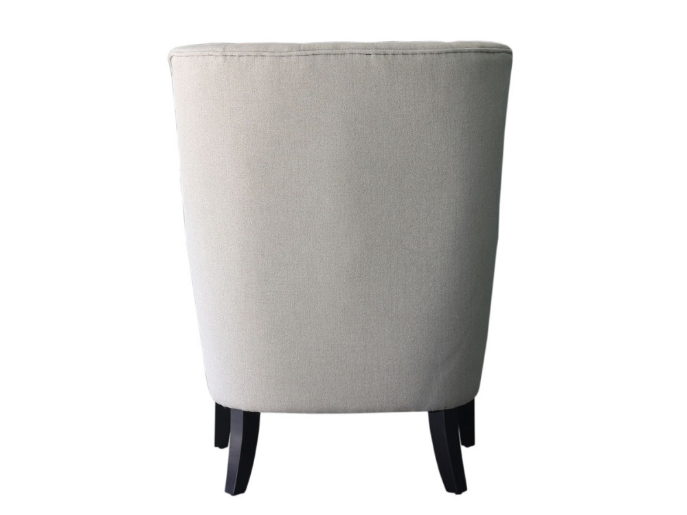 Poltrona scandinava "Duchesse" in tessuto  - beige