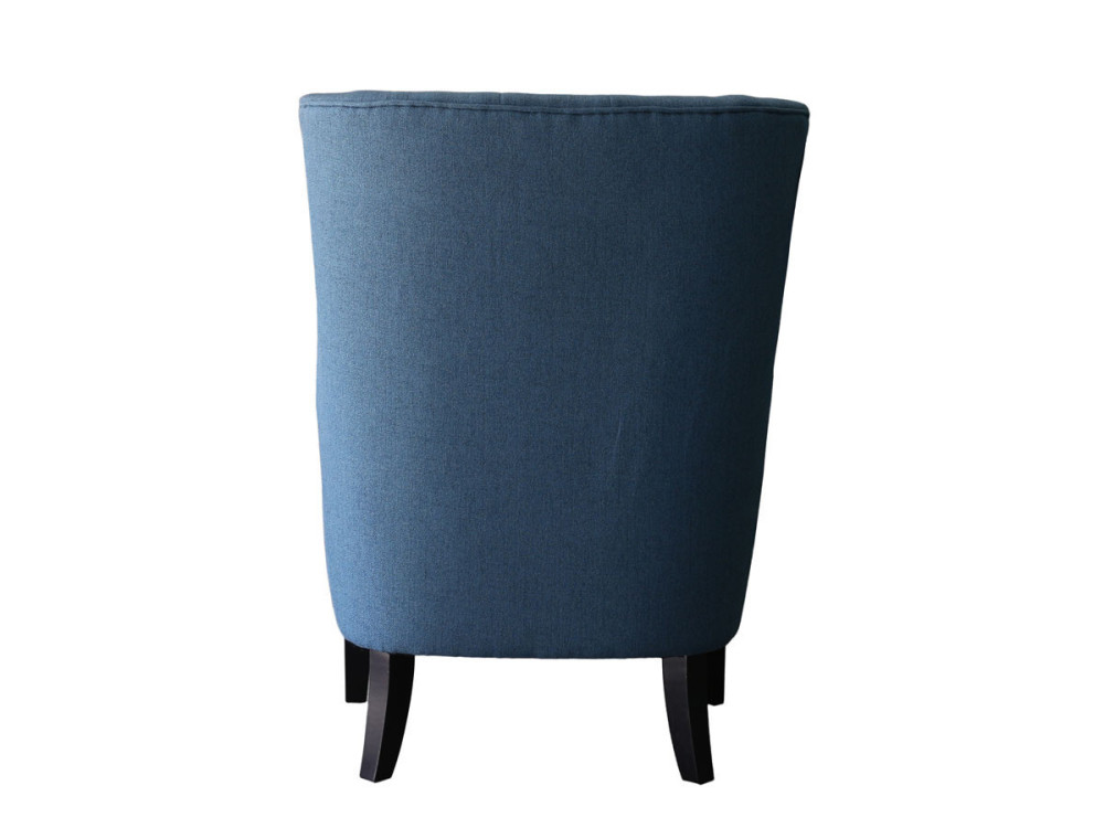 Poltrona scandinava "Duchesse" in tessuto - blu reale
