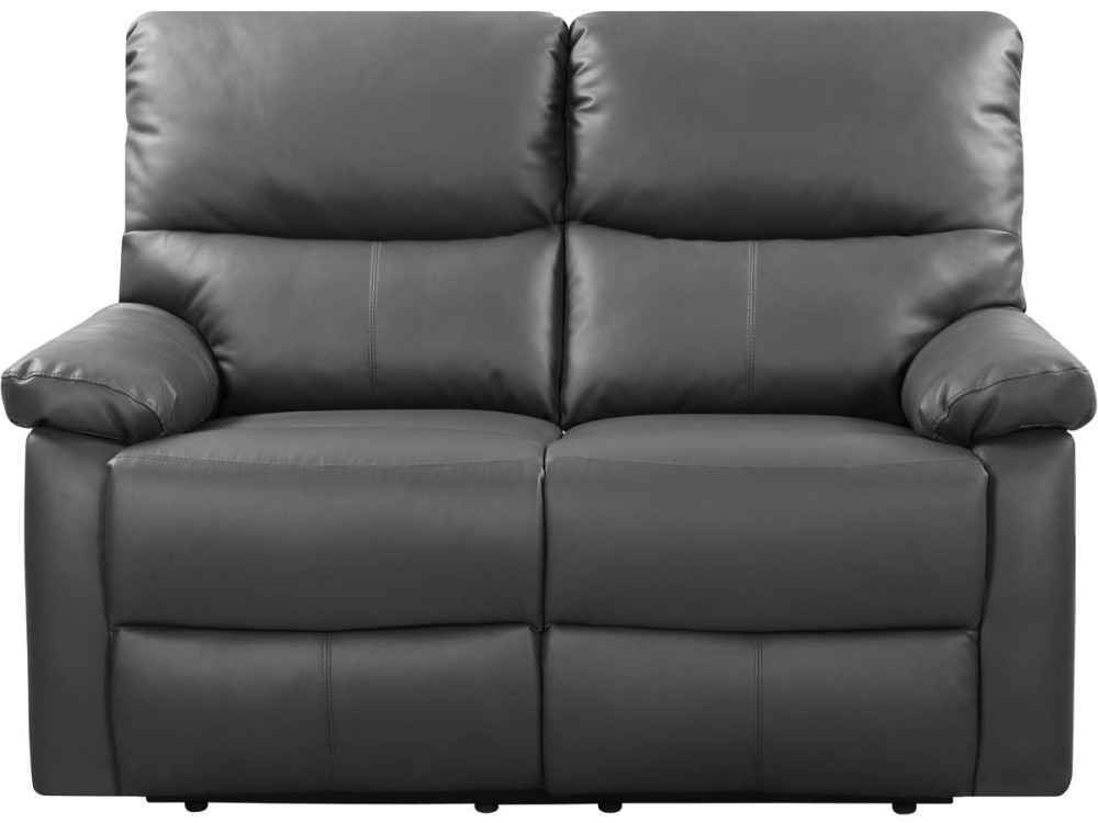 Divano reclinabile "Lincoln" - 147 x 89 x 103 cm - 2 posti a sedere - Grigio