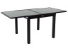 Tavolo da giardino allungabile in alluminio PORTO 8 - Phoenix - Nero