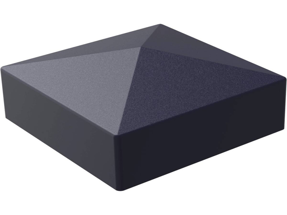 Kit di recinzione 8m composito e alluminio - Kit di fissaggio offerto - Grigio scuro