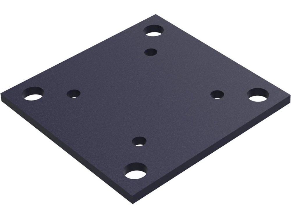 Kit di recinzione 8m composito e alluminio - Kit di fissaggio offerto - Grigio scuro
