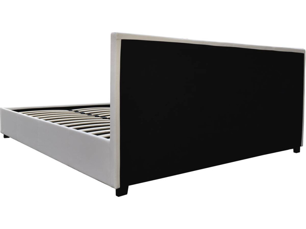 Letto doppio con contenitore "Carla" - 180 x 200 bianco