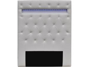 Testiera con LED "Déco" - Per letto 90 x 190 cm - Bianco