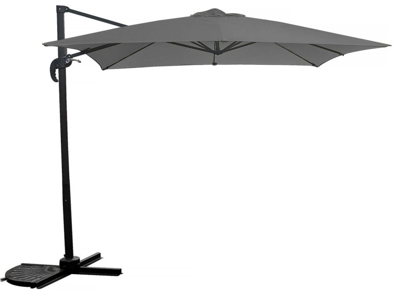 Ombrellone da giardino offset - 2,5 x 2,5 m - Grigio