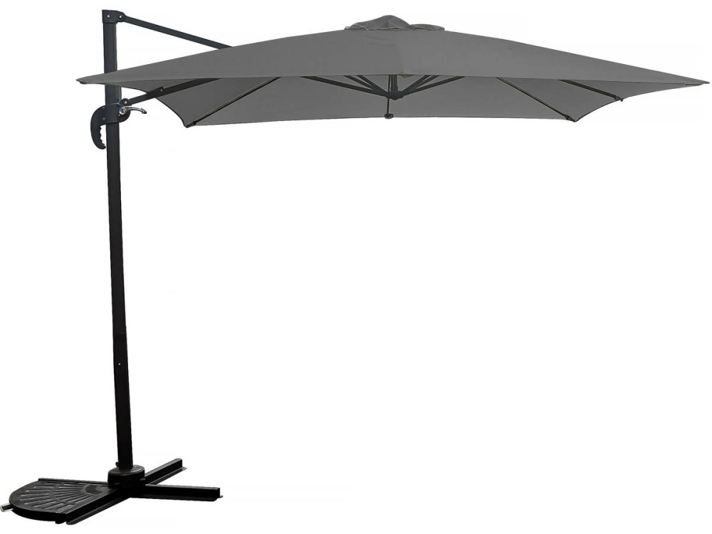 Ombrellone da giardino offset - 2,5 x 2,5 m - Grigio