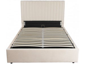 Letto "Mia" con cassettone - 140 x 190 cm - Beige