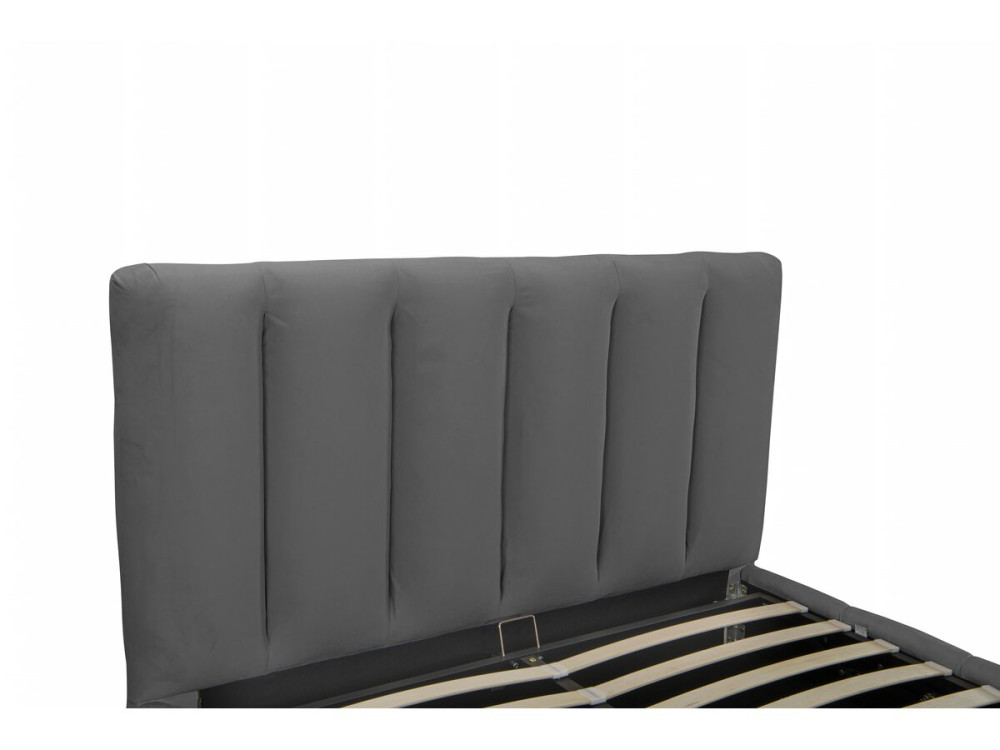 Letto "Annie" con cassettone 140 x 190 cm - Grigio