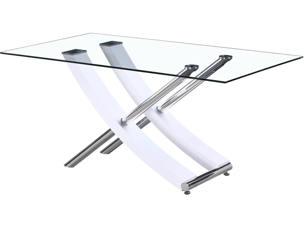 Tavolo da pranzo "Diva" - 160 x 90 x 76 cm - Bianco laccato