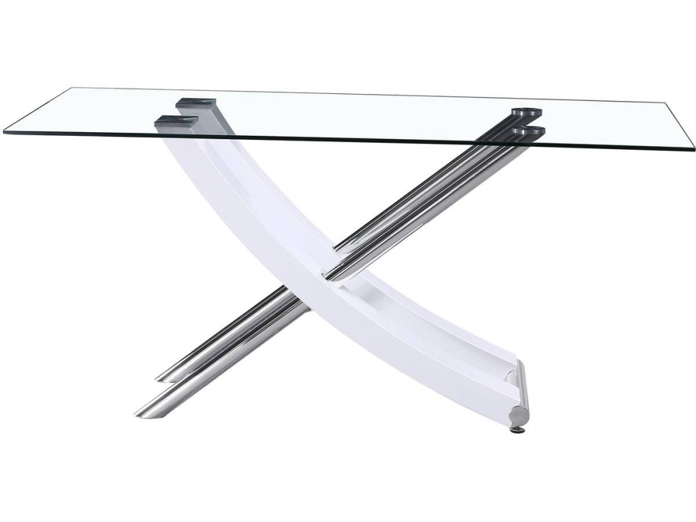 Tavolo da pranzo "Diva" - 160 x 90 x 76 cm - Bianco laccato