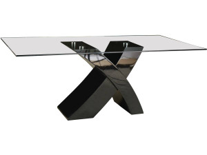 Tavolo da pranzo  "Mona" - 200 x 90 x 75 cm - Nero