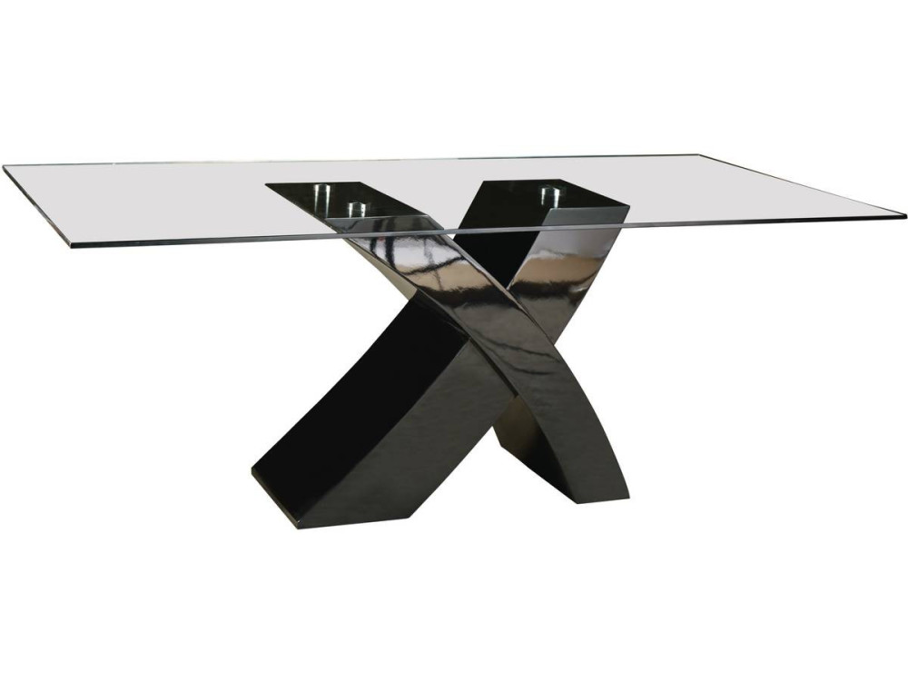 Tavolo da pranzo  "Mona" - 200 x 90 x 75 cm - Nero