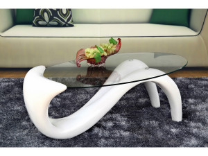 tavolino "Maya"- 125 x 64 x 48,5 cm -Bianco